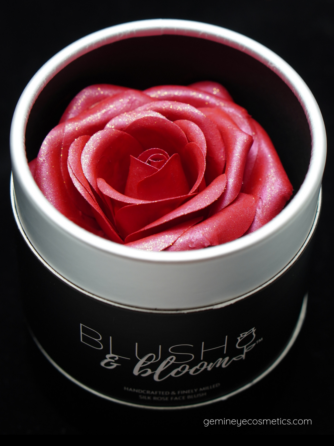 Blush&Bloom™ is an Authentic Scented Rose Blush product designed by GEM IN EYE Cosmetics. This shade is Feisty in Rose Red color. It is highly pigmented and buildable great for all skin tones and best used for medium to dark skin tones. It is a creamy powder with a matte-to-shimmer finish. It will give you that “Blushing Bride Glow”. These rose blushes were first introduced in the beauty industry in NEW YORK FASHION WEEK September 2022 Edition