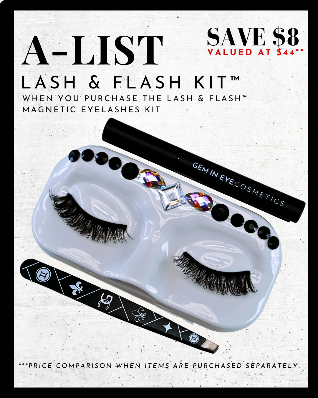 Lash &amp; Flash™ Magnetic Eyelashes kit