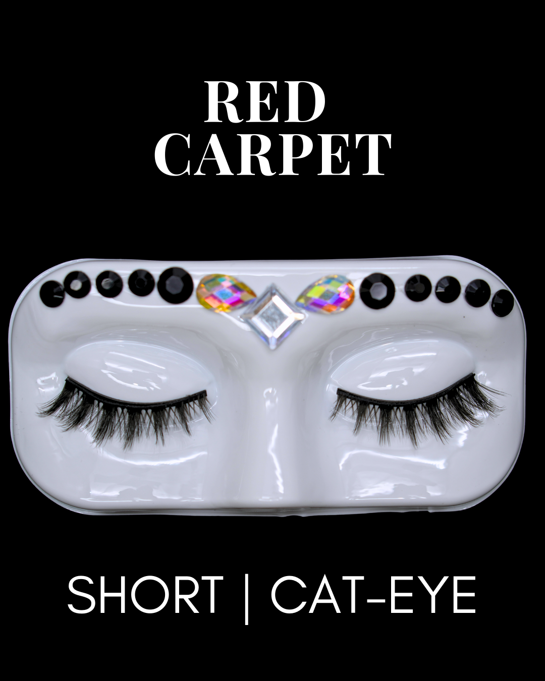 GEM IN EYE Cosmetics Lash & Flash™ Magnetic Eyelashes kit has a pair of classy magnetic eyelashes in a face tray adorned with gems. This kit comes complete package with a smudge-free, waterproof, and latex-free magnetic eyeliner in an aluminum bottle in a matte finish. It has a stainless ball inside that keeps the magnetic eyeliner fresh and long-lasting. Completing the set is an angled lash applicator for precision and hassle-free application.