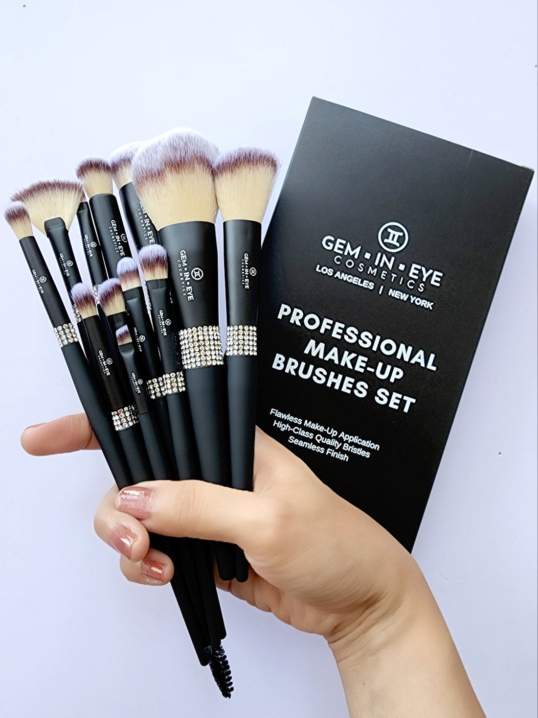 12PC GLAM MAKE-UP BRUSHES