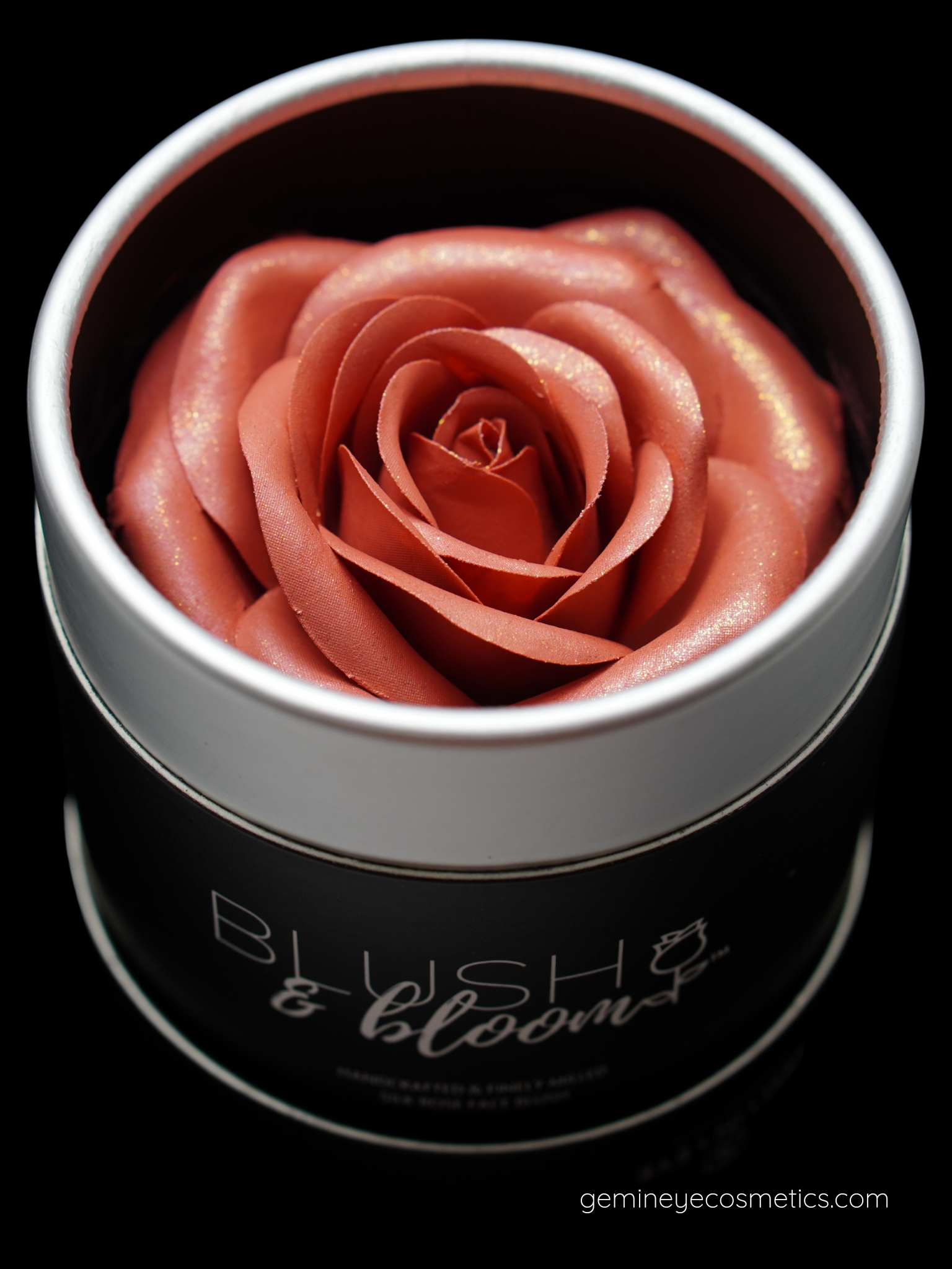 Blush&amp;Bloom™ is an Authentic Scented Rose Blush product designed by GEM IN EYE Cosmetics. This shade is Flirty in pale peach color. It is highly pigmented and buildable great for light to fair skin tones. Best for medium to dark skin with a matte-to-shimmer finish. It will give you that “Natural Dewy Glow”. These rose blushes were first introduced in the beauty industry in NEW YORK FASHION WEEK September 2022 Edition