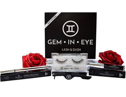Lash&amp;Dash™ Kit is your &quot;LIFT-PROOF&quot; Lash Kit because of its &quot;glue-on-glue&quot; technique. Hassle-free &amp; worry-free application with ZERO-to-minimum drying time. The kit is complete with everything you need. It comes with a pair of eyelashes, eyelash glue, adhesive eyeliner pen and a u-shaped eyelash applicator.